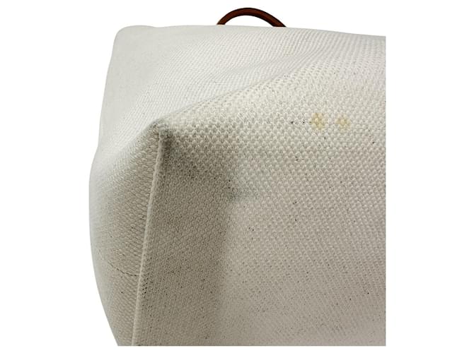 Céline Celine Canvas Tragetasche Braun Weiß - Ansicht 4