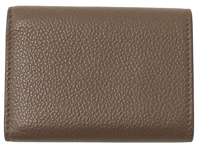 Cartera Tri-Fold para Mujer Saint Laurent Castaño - vista 2