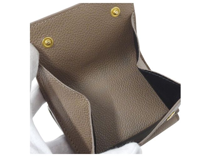 Cartera Tri-Fold para Mujer Saint Laurent Castaño - vista 7