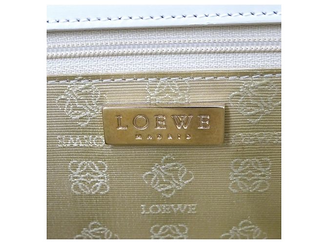 Borsa a mano in pelle scamosciata beige Loewe - vista 6