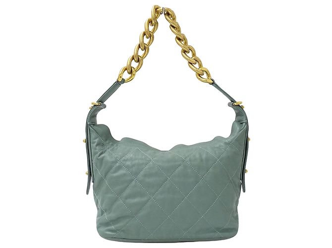 Bolso de cuero acolchado verde Chanel - vista 2