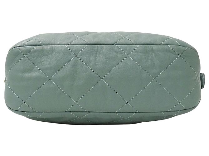 Bolso de cuero acolchado verde Chanel - vista 3