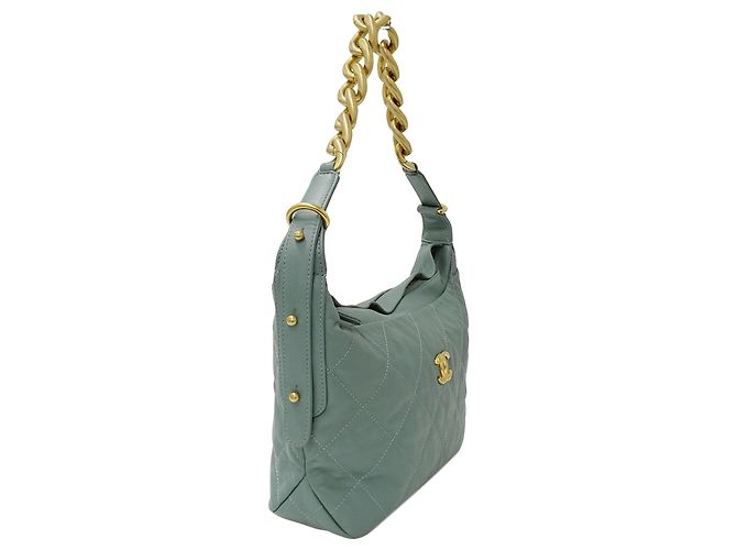 Bolso de cuero acolchado verde Chanel - vista 4