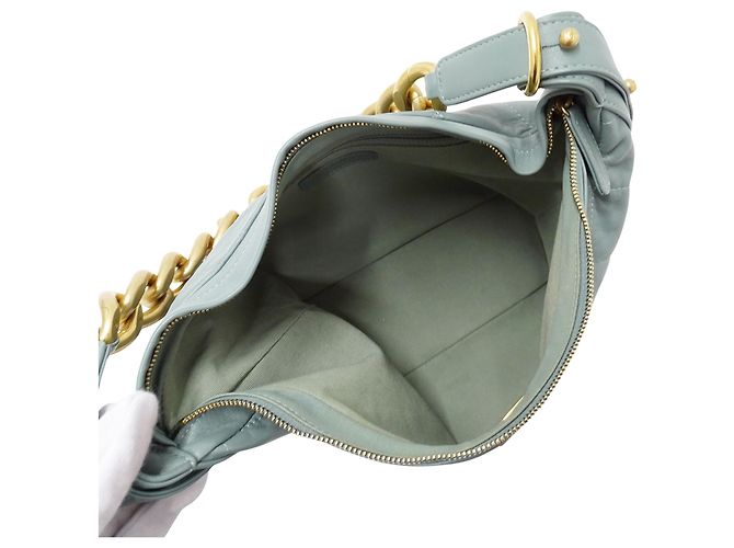 Bolso de cuero acolchado verde Chanel - vista 5