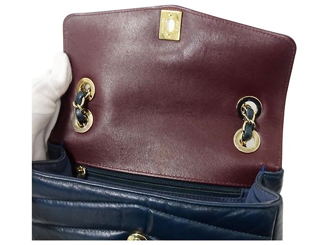 Borsa in pelle blu verde Chanel Arancione - vista 10