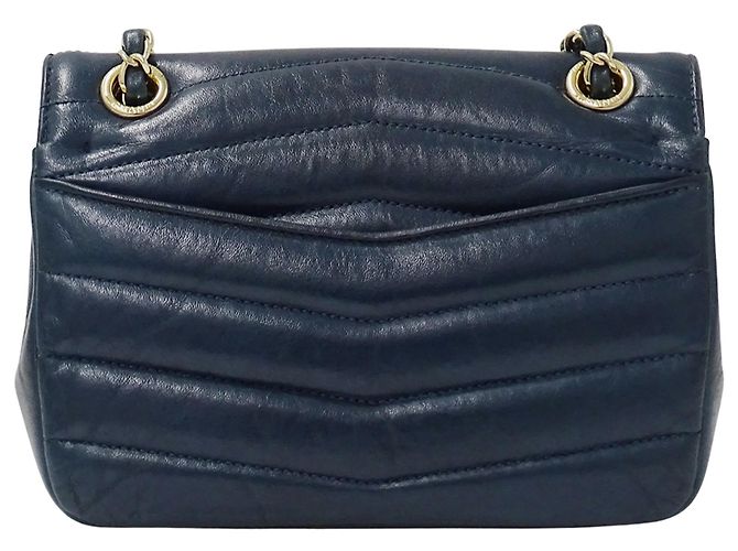 Borsa in pelle blu verde Chanel Arancione - vista 2