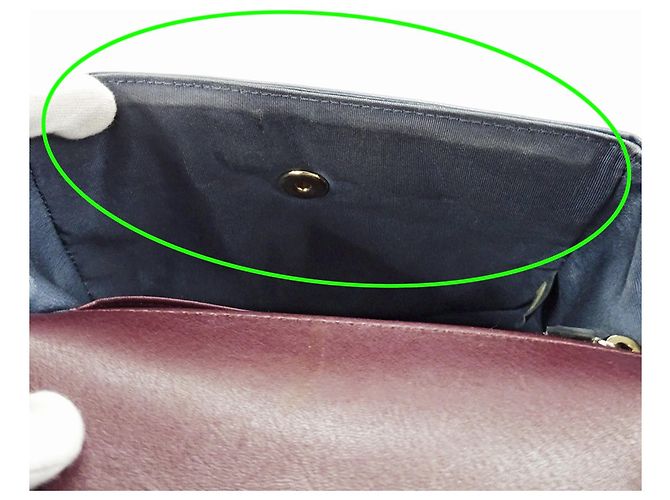 Borsa in pelle blu verde Chanel Arancione - vista 9