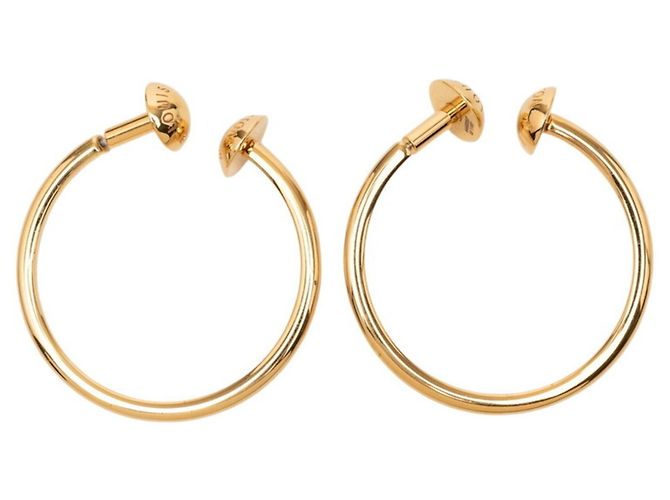 Pendientes de aro con tachuelas Monogram Louis Vuitton Dorado - vista 2
