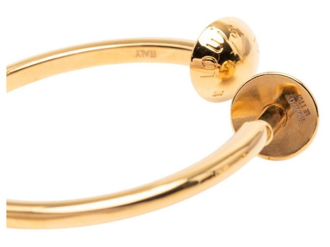 Pendientes de aro con tachuelas Monogram Louis Vuitton Dorado - vista 4