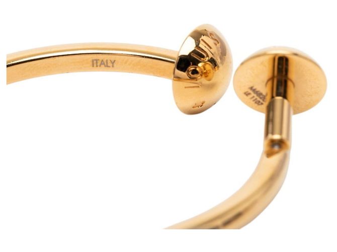 Pendientes de aro con tachuelas Monogram Louis Vuitton Dorado - vista 5