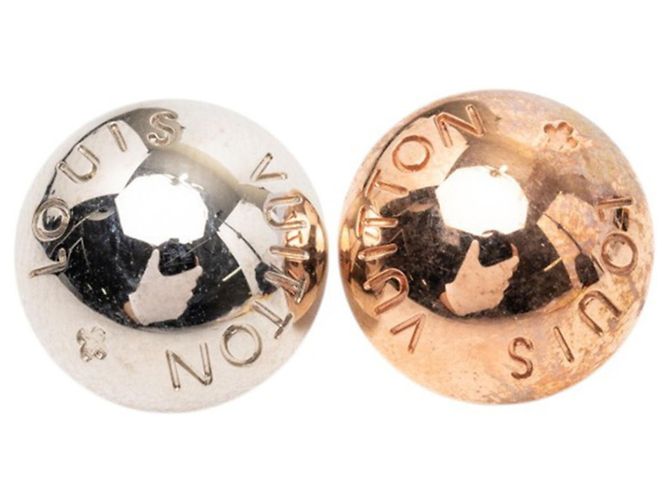 Pendientes de aro con tachuelas Monogram Louis Vuitton Dorado - vista 7