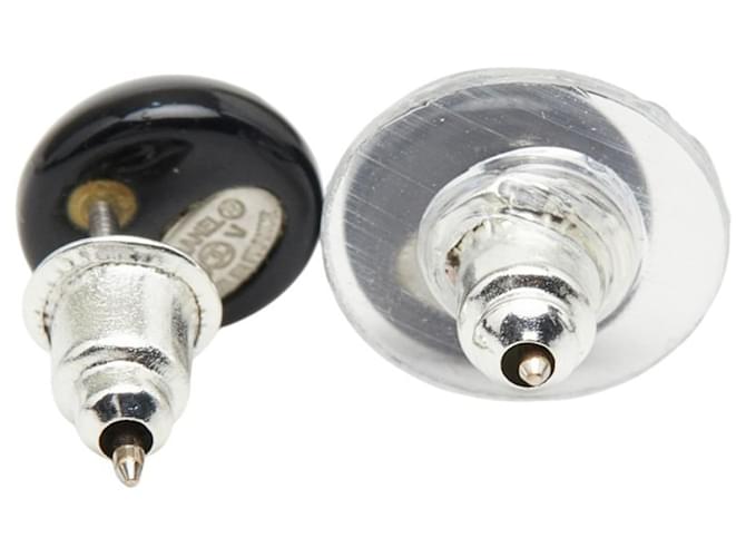 Pendientes de Stud Coco Mark de Chanel Negro Plata - vista 3