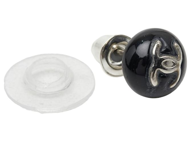 Pendientes de Stud Coco Mark de Chanel Negro Plata - vista 5