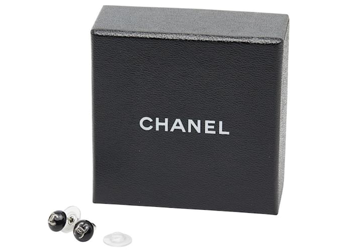 Pendientes de Stud Coco Mark de Chanel Negro Plata - vista 8