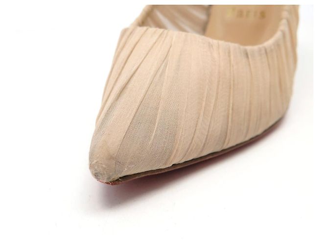SCHUHE CHRISTIAN LOUBOUTIN CHIFFON PUMPS 39 TULLE DRAPÉE - Ansicht 11