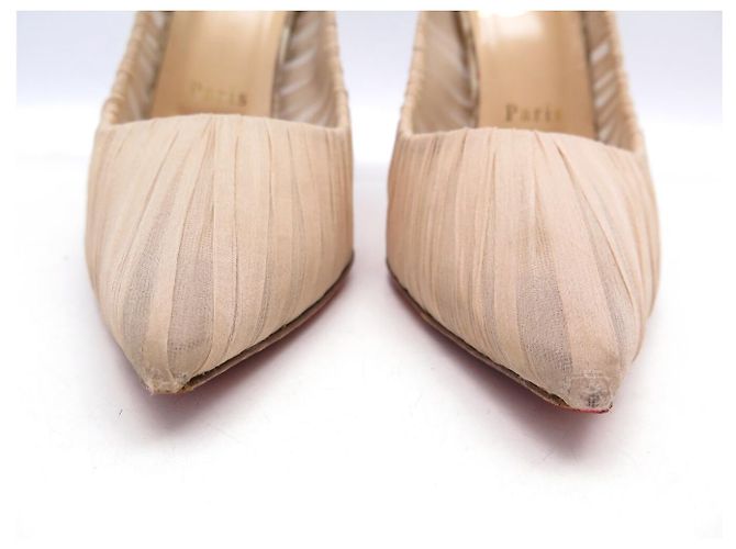 SCHUHE CHRISTIAN LOUBOUTIN CHIFFON PUMPS 39 TULLE DRAPÉE - Ansicht 4
