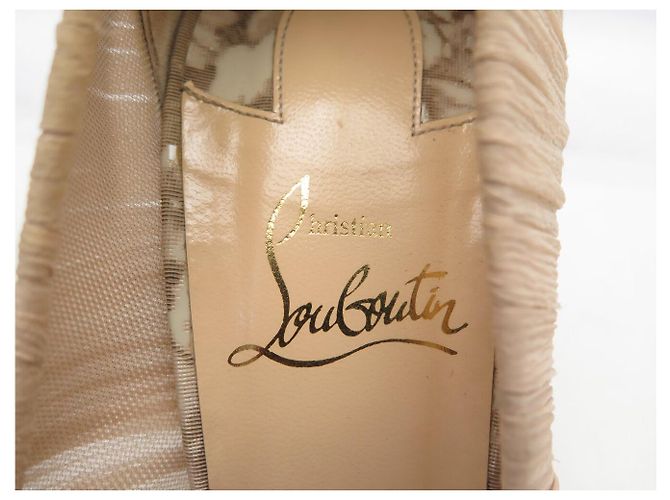 SCHUHE CHRISTIAN LOUBOUTIN CHIFFON PUMPS 39 TULLE DRAPÉE - Ansicht 9