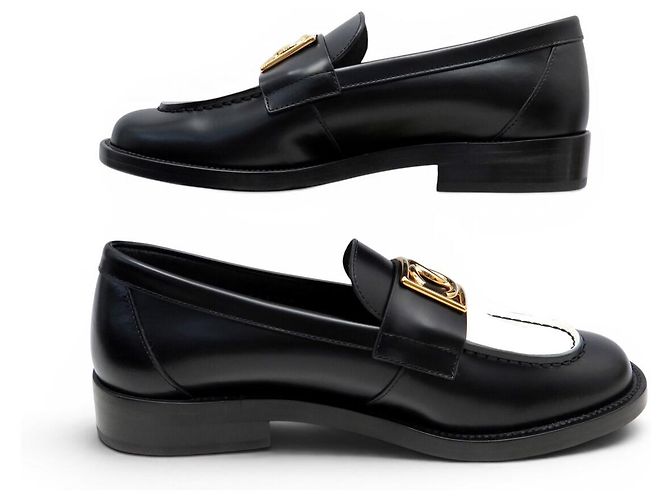 NUOVE SCARPE CHANEL MOCASSINI COCOMARK G45155 37.5 CUOIO - vista 2