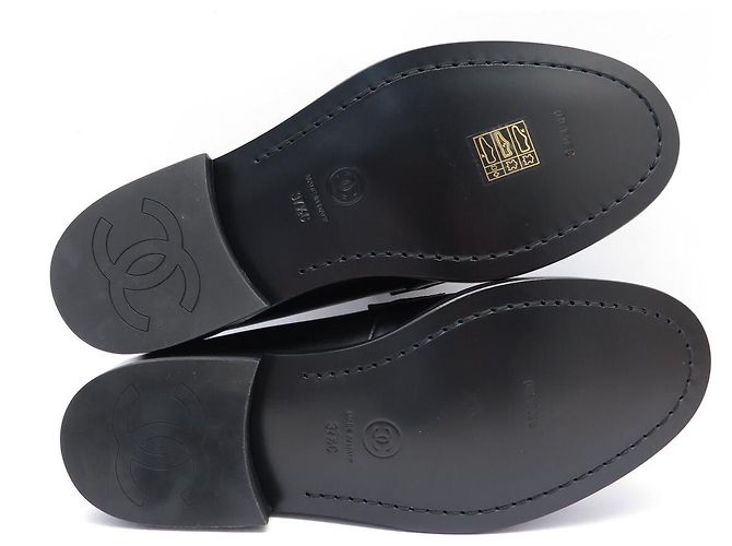 NUOVE SCARPE CHANEL MOCASSINI COCOMARK G45155 37.5 CUOIO - vista 6
