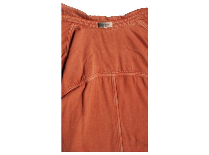 Camicia in denim arancione Isabel Marant - vista 8