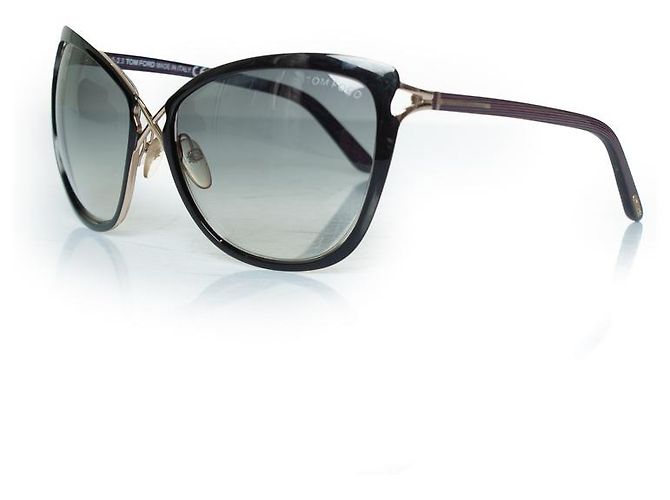 Gafas de sol mariposa Celia de Tom Ford en púrpura - vista 2