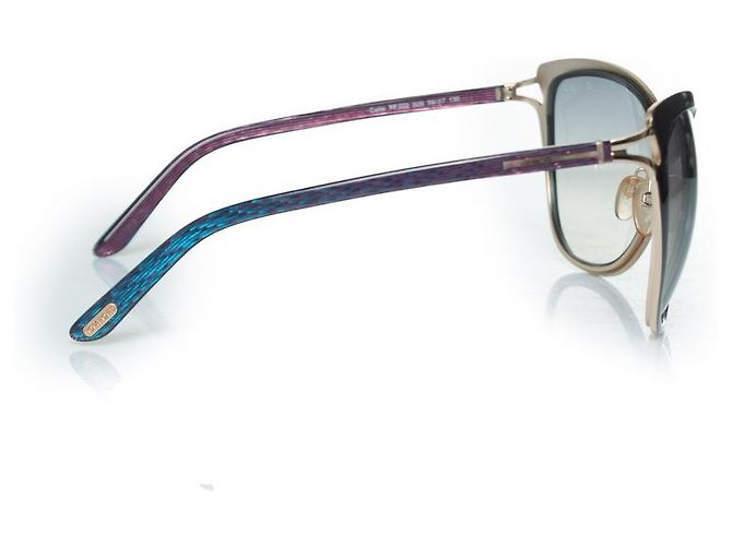 Gafas de sol mariposa Celia de Tom Ford en púrpura - vista 4