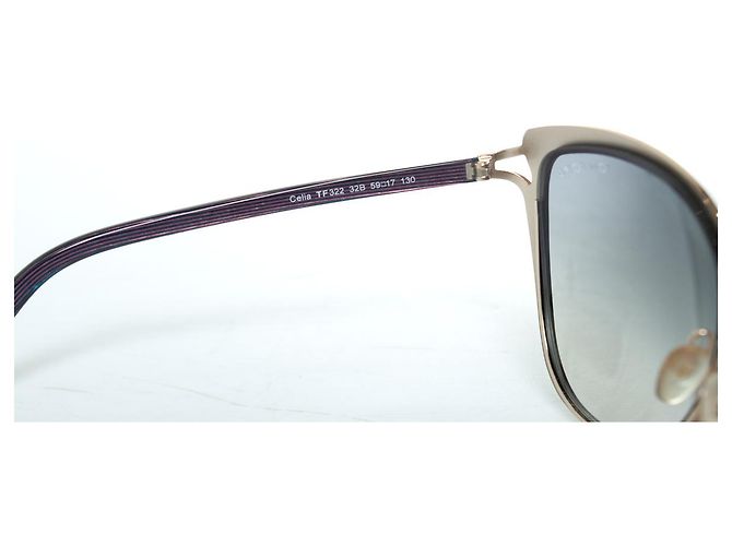 Gafas de sol mariposa Celia de Tom Ford en púrpura - vista 7