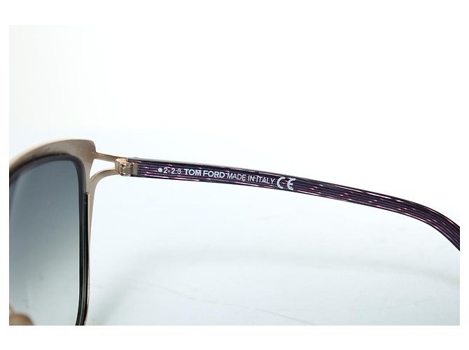 Gafas de sol mariposa Celia de Tom Ford en púrpura - vista 8