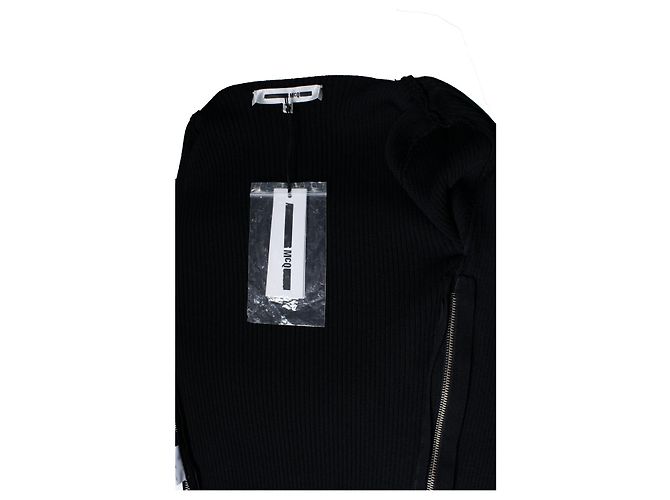 Alexander Mcqueen McQ, schwarzes Strickkleid mit Stretch - Ansicht 6