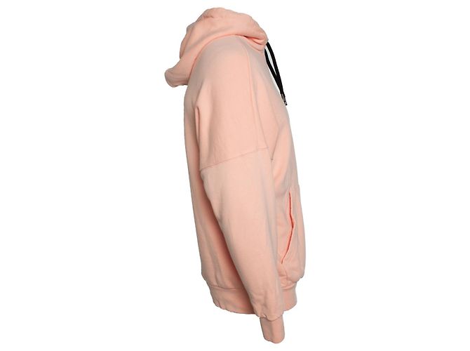 Palm Angels, Moletom oversized com logo em veludo Rosa - vista 4