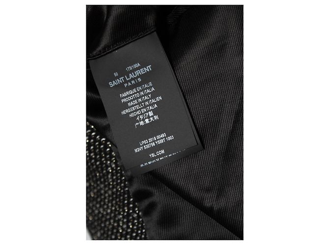 Saint Laurent, Long glitter sequins blazer jacket Multiple colors - view 5