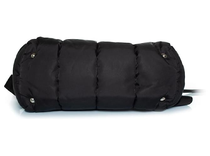 Prada, borsa bomber bowler nera Nero - vista 5