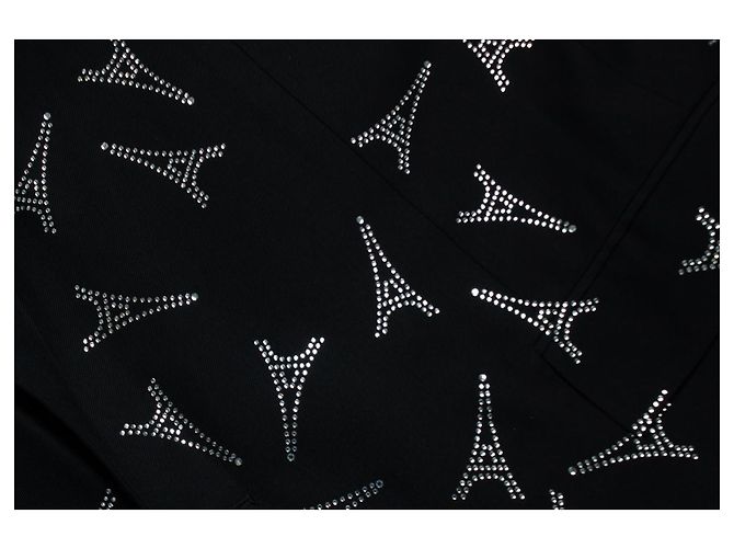 Balenciaga Blazer mit Kristall-Eiffelturm Schwarz - Ansicht 8