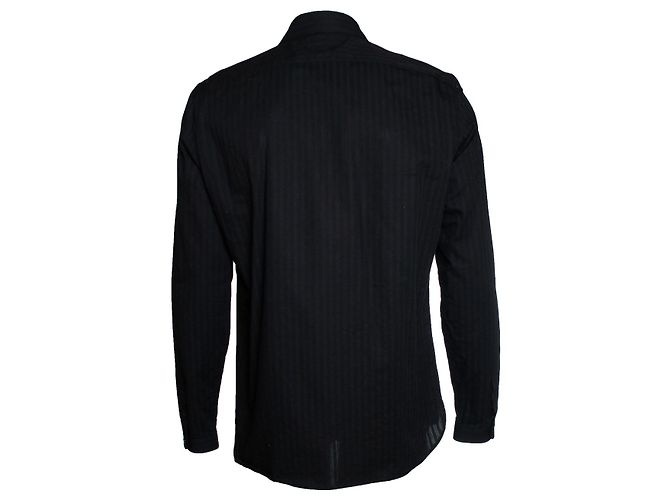 Camisa de oficial a rayas Saint Laurent 2019 Negro - vista 3