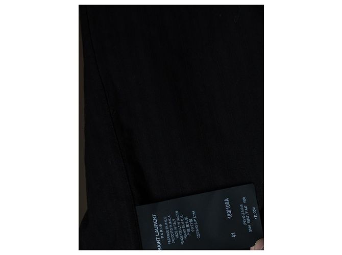Camisa de oficial a rayas Saint Laurent 2019 Negro - vista 7