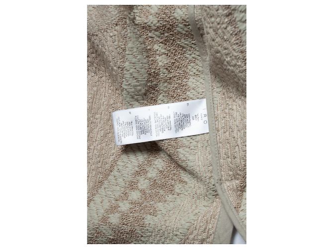IRO, Gewebte Nilran-Jacke mit Gürtel Braun Beige - Ansicht 6