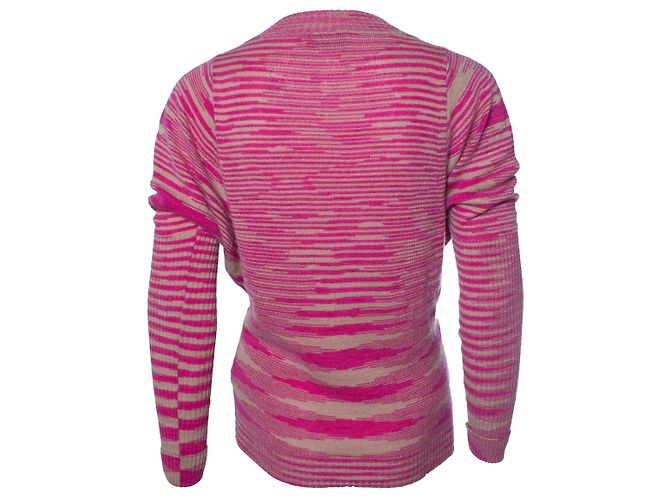 Missoni, suéter a rayas en rosa y beige Multicolor - vista 3
