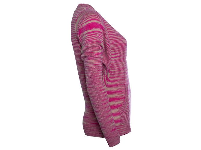 Missoni, suéter a rayas en rosa y beige Multicolor - vista 4