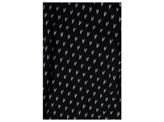 Camicia a pois stampata V di Saint Laurent in nero 2017 - vista 7