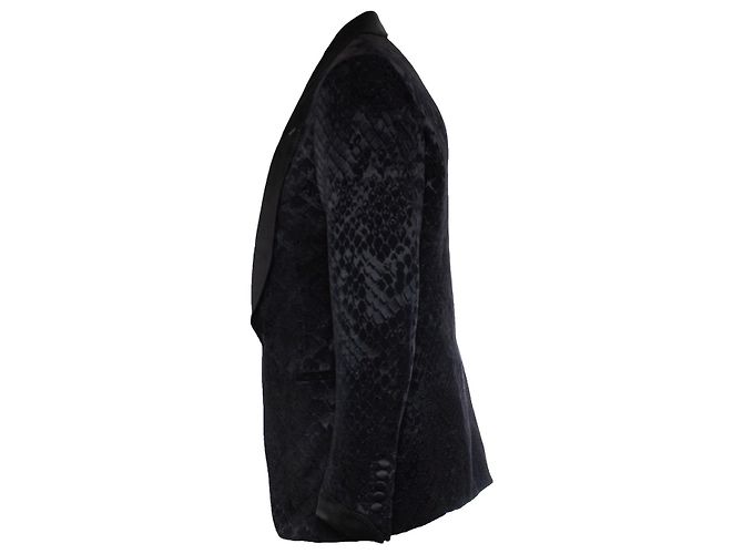 Giacca da smoking jacquard Shelton nera di Tom Ford Nero - vista 4