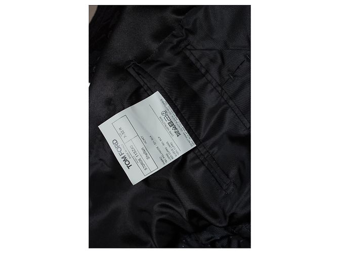 Giacca da smoking jacquard Shelton nera di Tom Ford Nero - vista 6