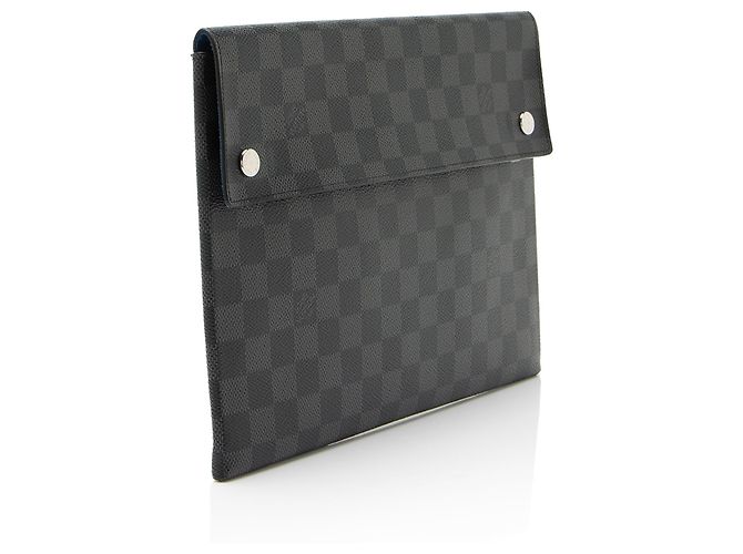 Louis Vuitton Damier Graphite Alpha Dreiteiliges Taschen-Set Schwarz - Ansicht 2