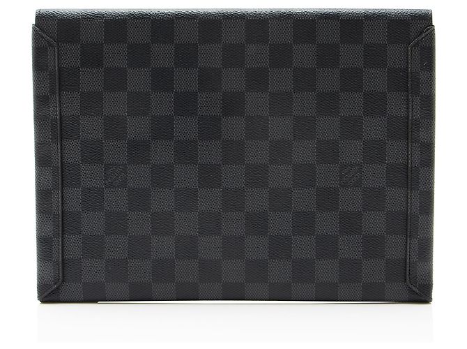 Louis Vuitton Damier Graphite Alpha Dreiteiliges Taschen-Set Schwarz - Ansicht 3