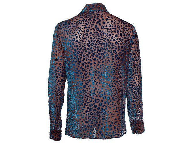 Maison Martin Margiela Maison Margiela, Camicia leopardata Devore SS2019 Multicolore - vista 2