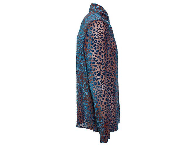 Maison Martin Margiela Maison Margiela, Camicia leopardata Devore SS2019 Multicolore - vista 3