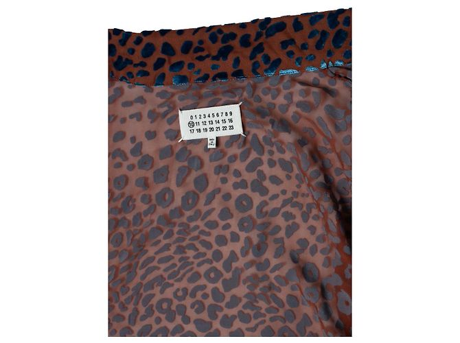 Maison Martin Margiela Maison Margiela, Camicia leopardata Devore SS2019 Multicolore - vista 7