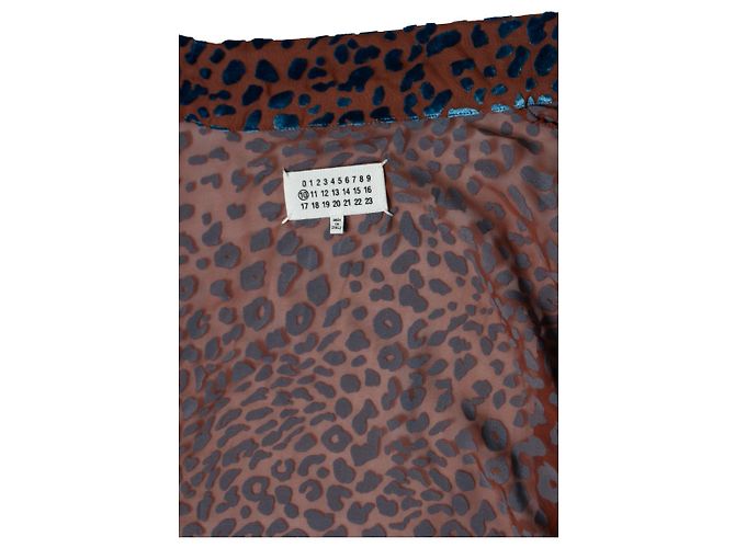 Maison Martin Margiela Maison Margiela, Camicia leopardata Devore SS2019 Multicolore - vista 8
