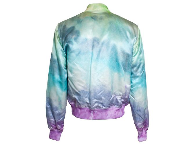 Amiri, Giacca bomber in seta acquerellata Multicolore - vista 3