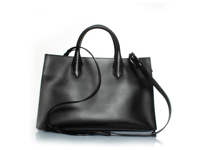 Balenciaga, Borsa tote in marmo nero - vista 3