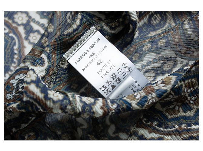Chloé Chiffon Lavalliere Kleid Chloe Grün Khaki - Ansicht 8